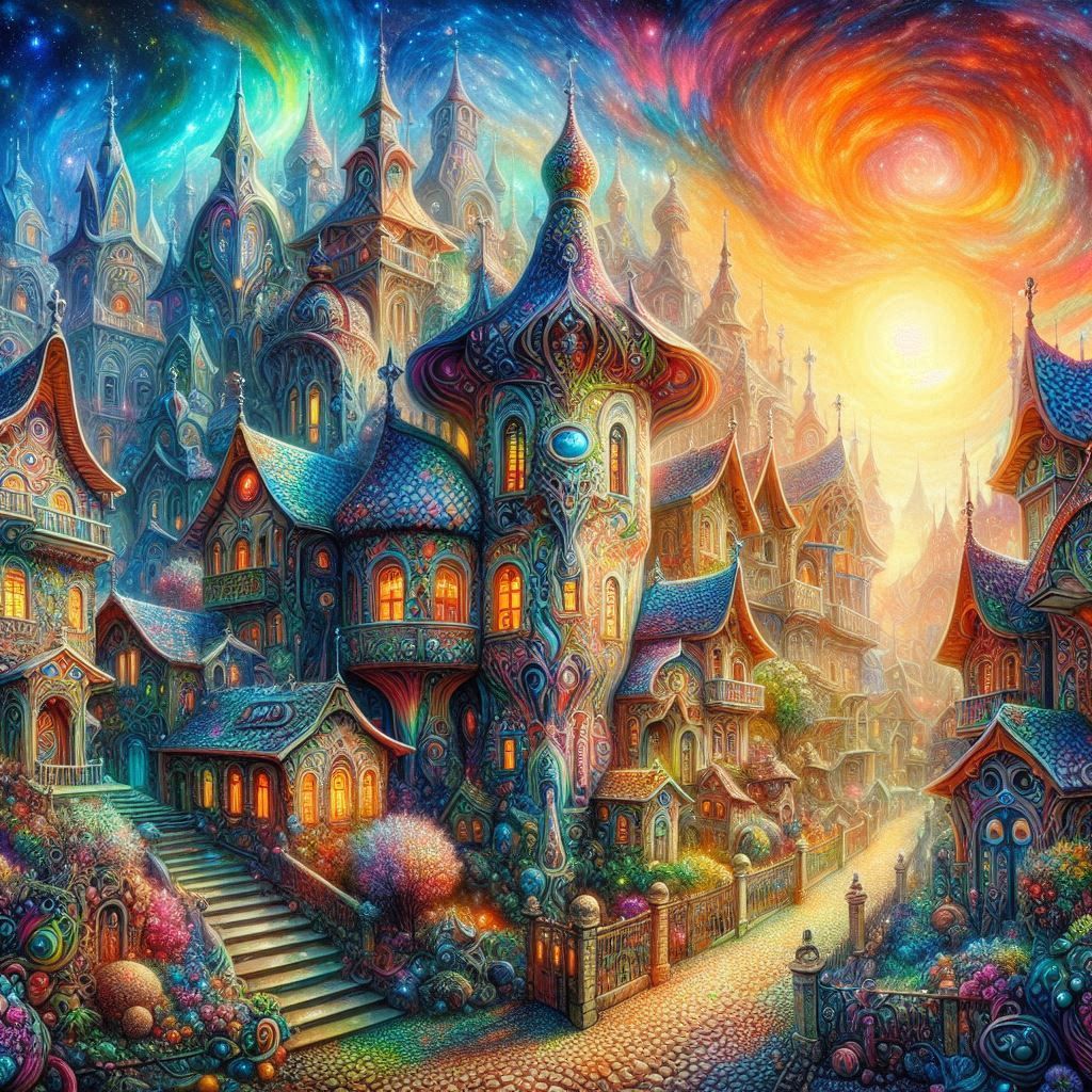 Colorful village