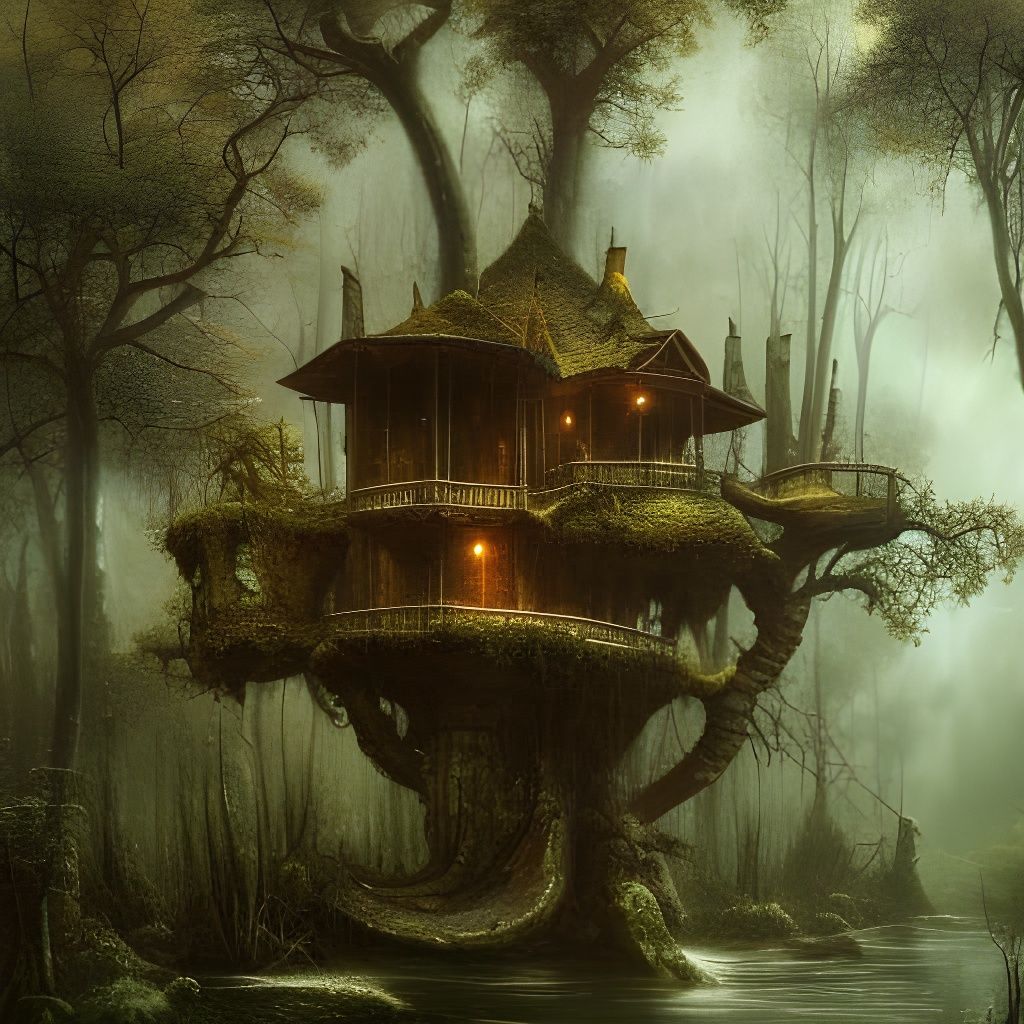 In A Dark Wood  by @lizardly 