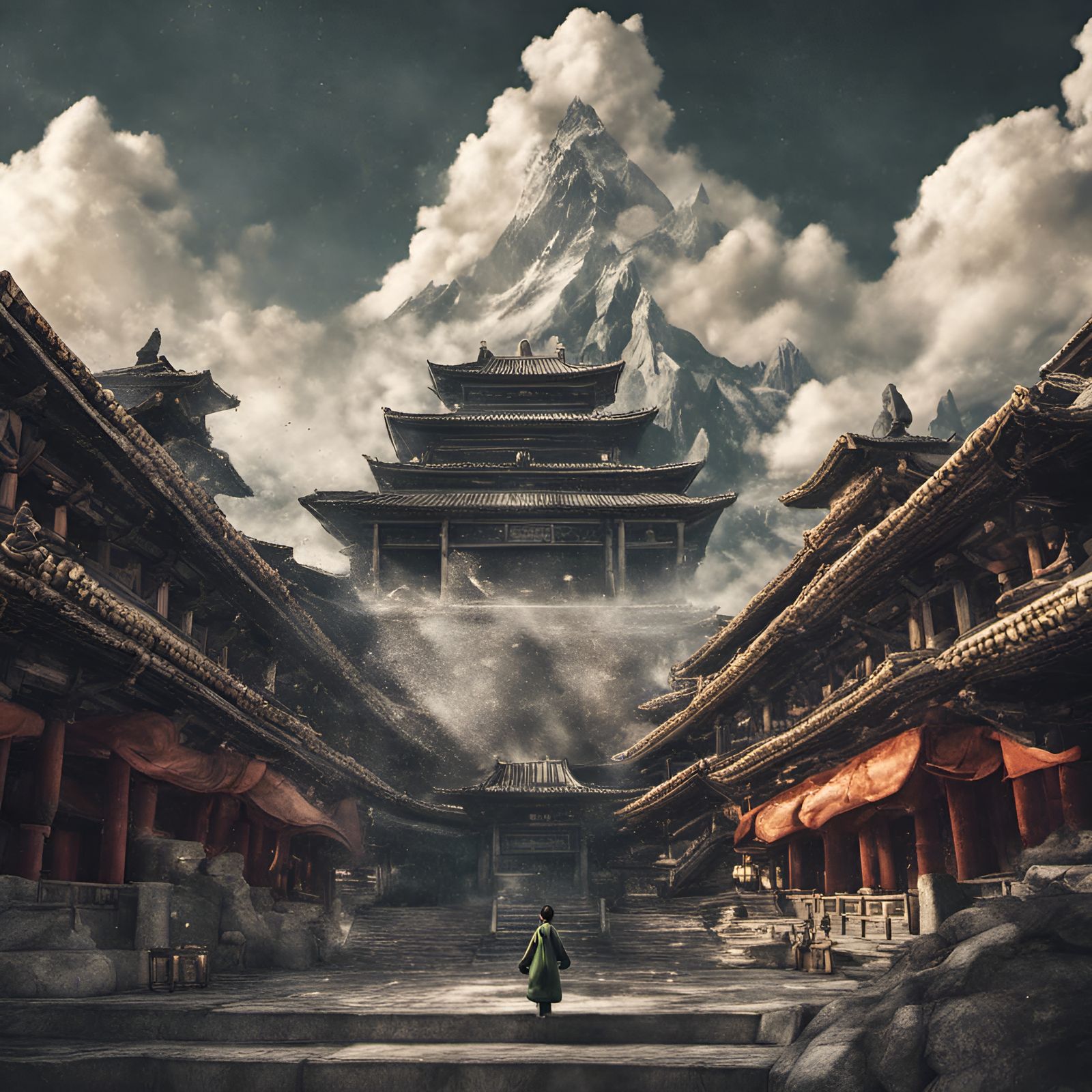 Air Nomad Temple AI Generated Artwork NightCafe Creator