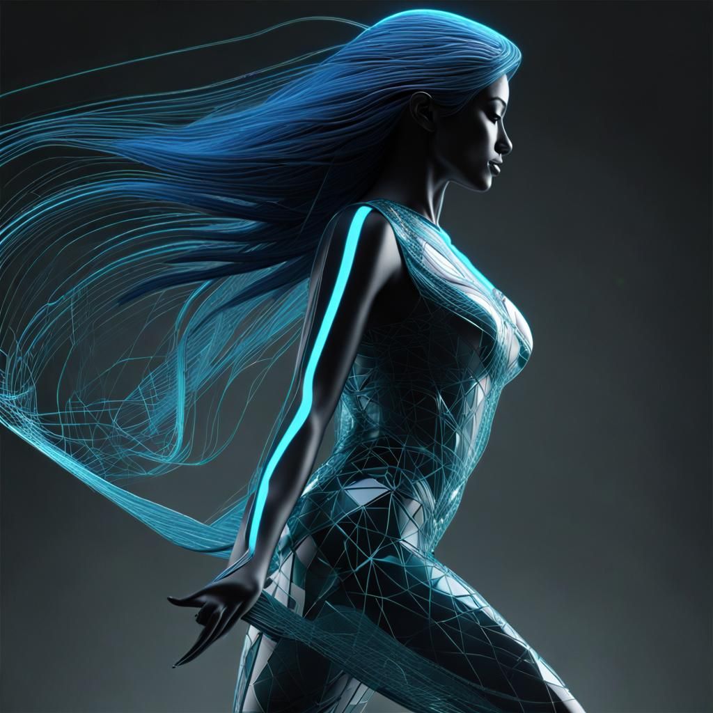 Dancing blue