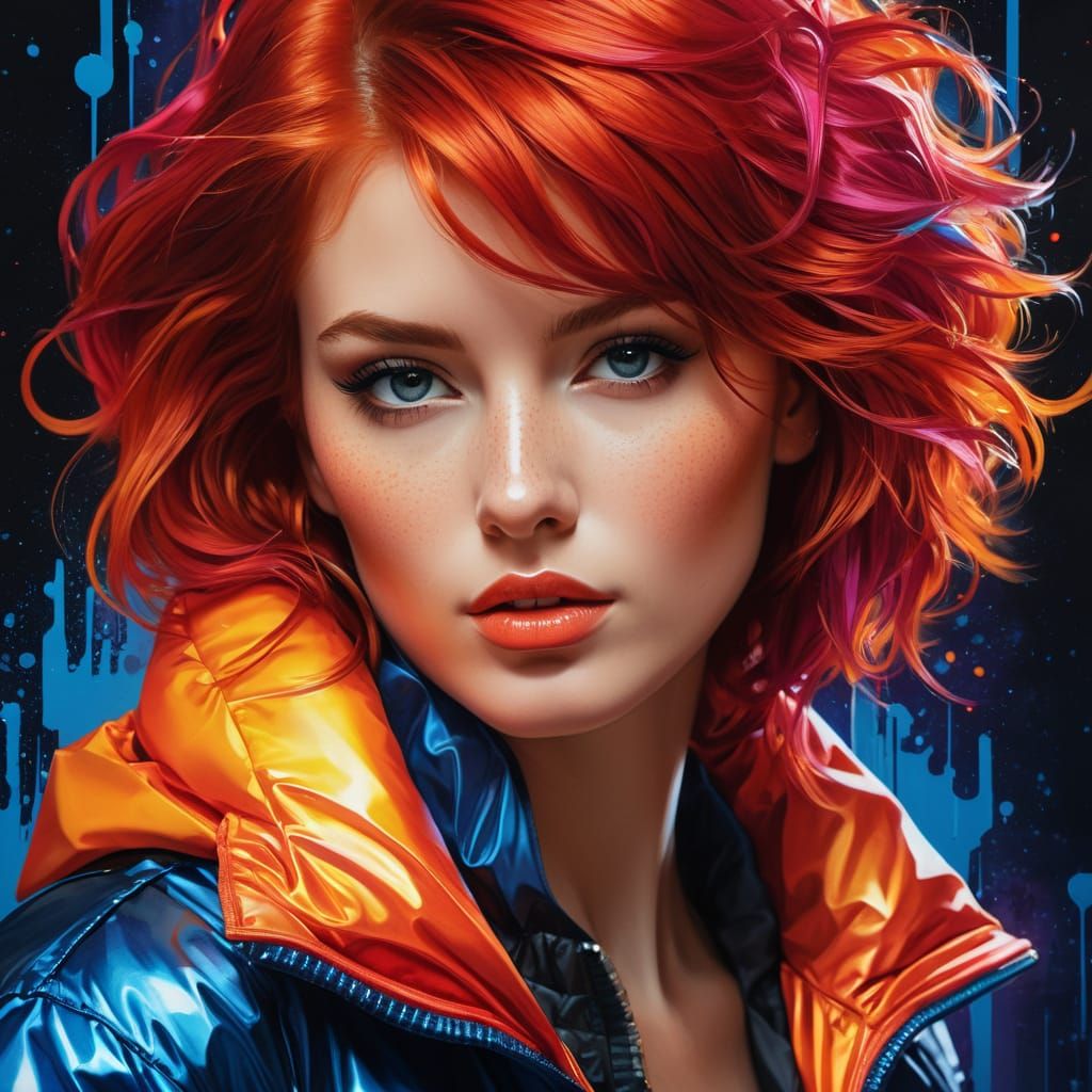 Puffer Jacket - redhead