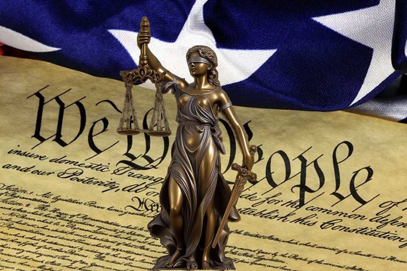 Lady Justice and the U.S. Constitution