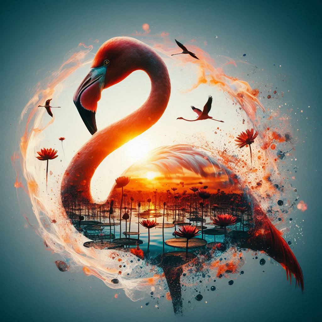 double exposure beautiful fantasy portrait landscape..