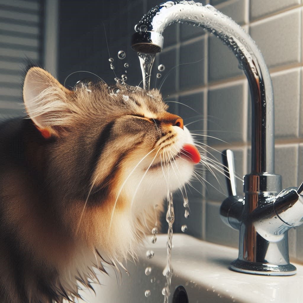 The silly way to drink from a faucet #2