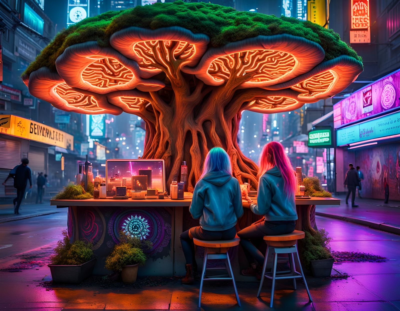 Tree of Life City: Elixir Stand  by @Inspiration Apocalypse