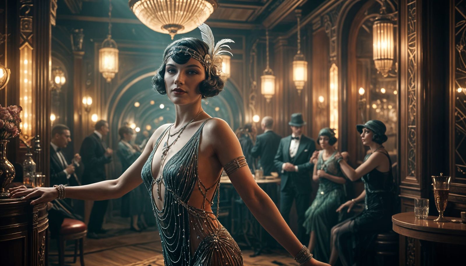 Dancer in a live Jazz speakeasy club. (7 likes)  by @Joris
