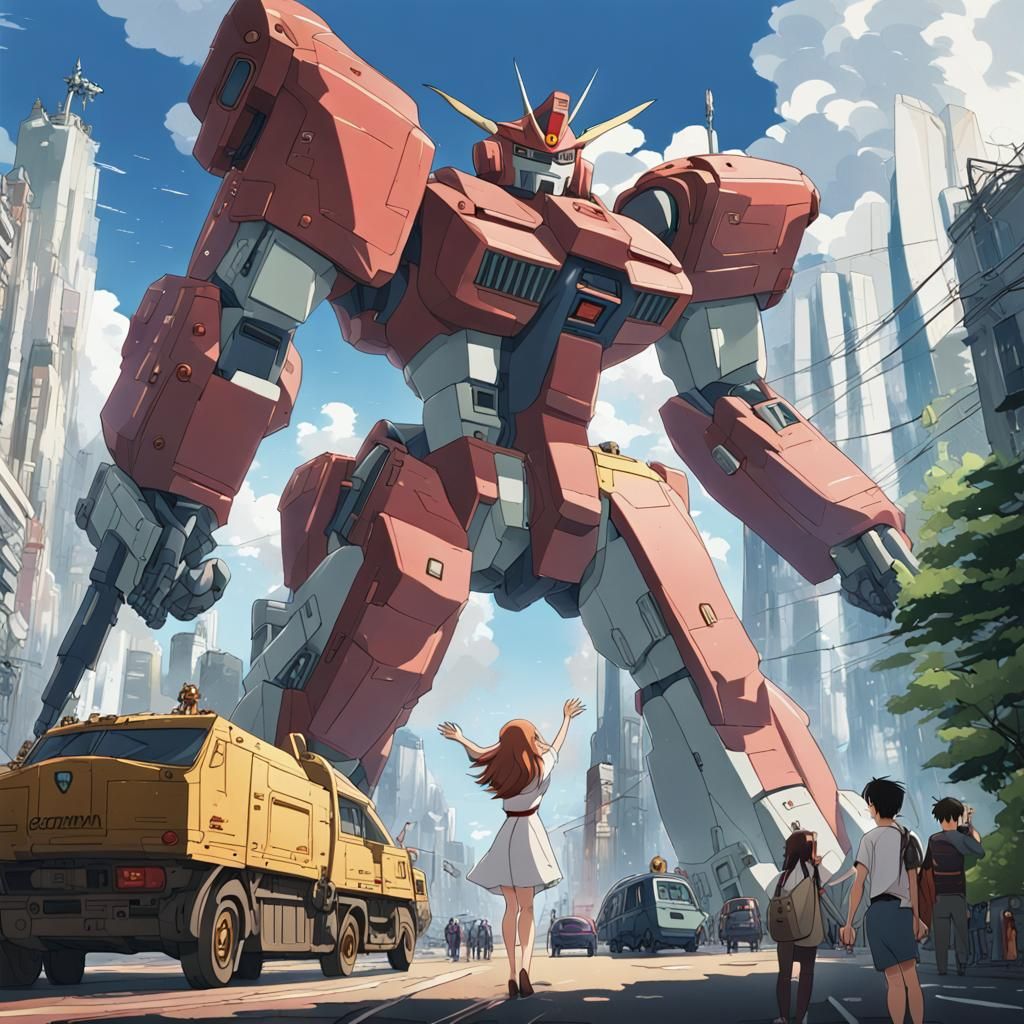 Hi Mobile Suit Gundam! - AI Generated Artwork - NightCafe Creator