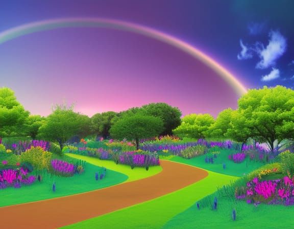 rainbow garden