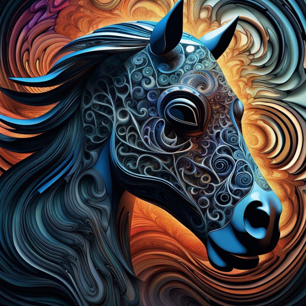 Horse 14 - AI Generated Artwork - NightCafe Creator