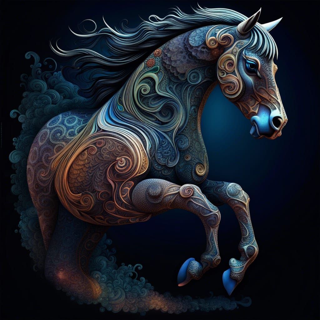 Horse 16 - AI Generated Artwork - NightCafe Creator