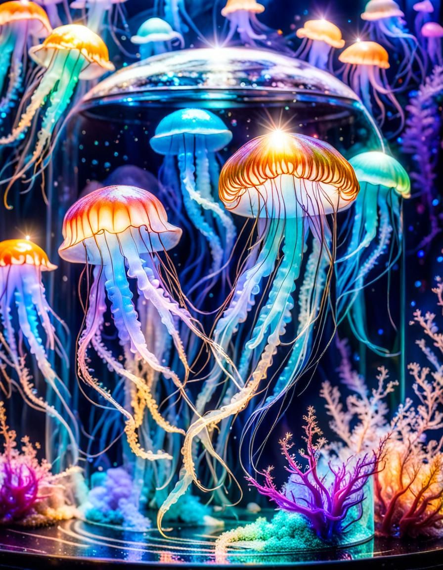 Iridescent Jellyfish  by @bellabon
