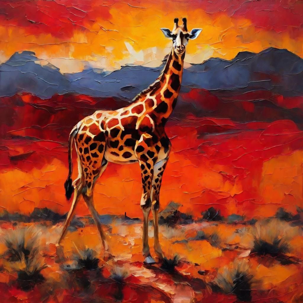 Truly Martian giraffe 
Giraffe by Frans Snyders and Emil Nolde  by @VM