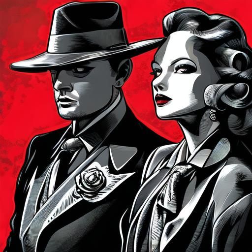 <lora:Film Noir 2D SD15:1.0>
An anthropomorphic fox wearing a tuxedo at a dinner party. 
Film noir, Vector art.