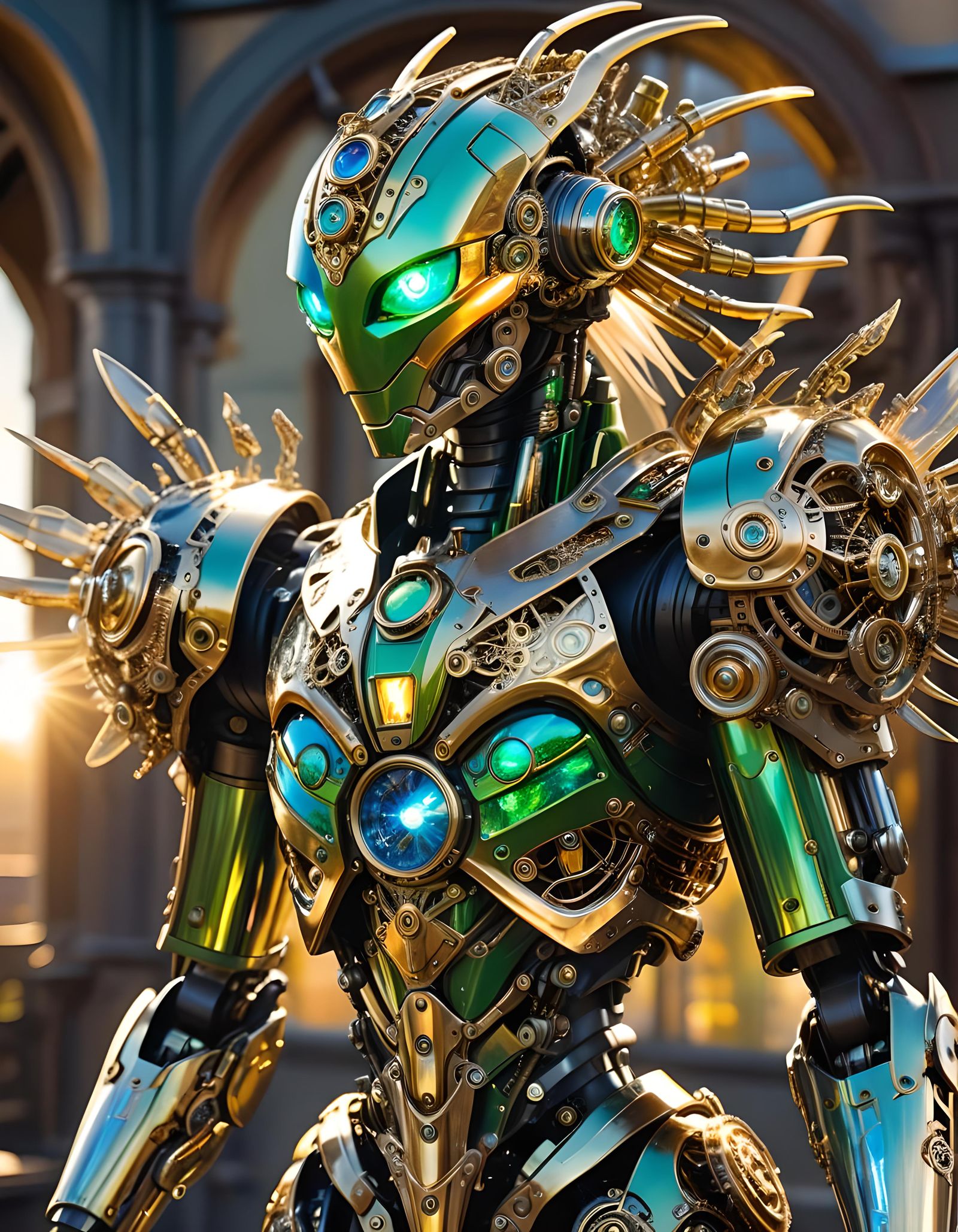 Emerald warrior   by @Alien00