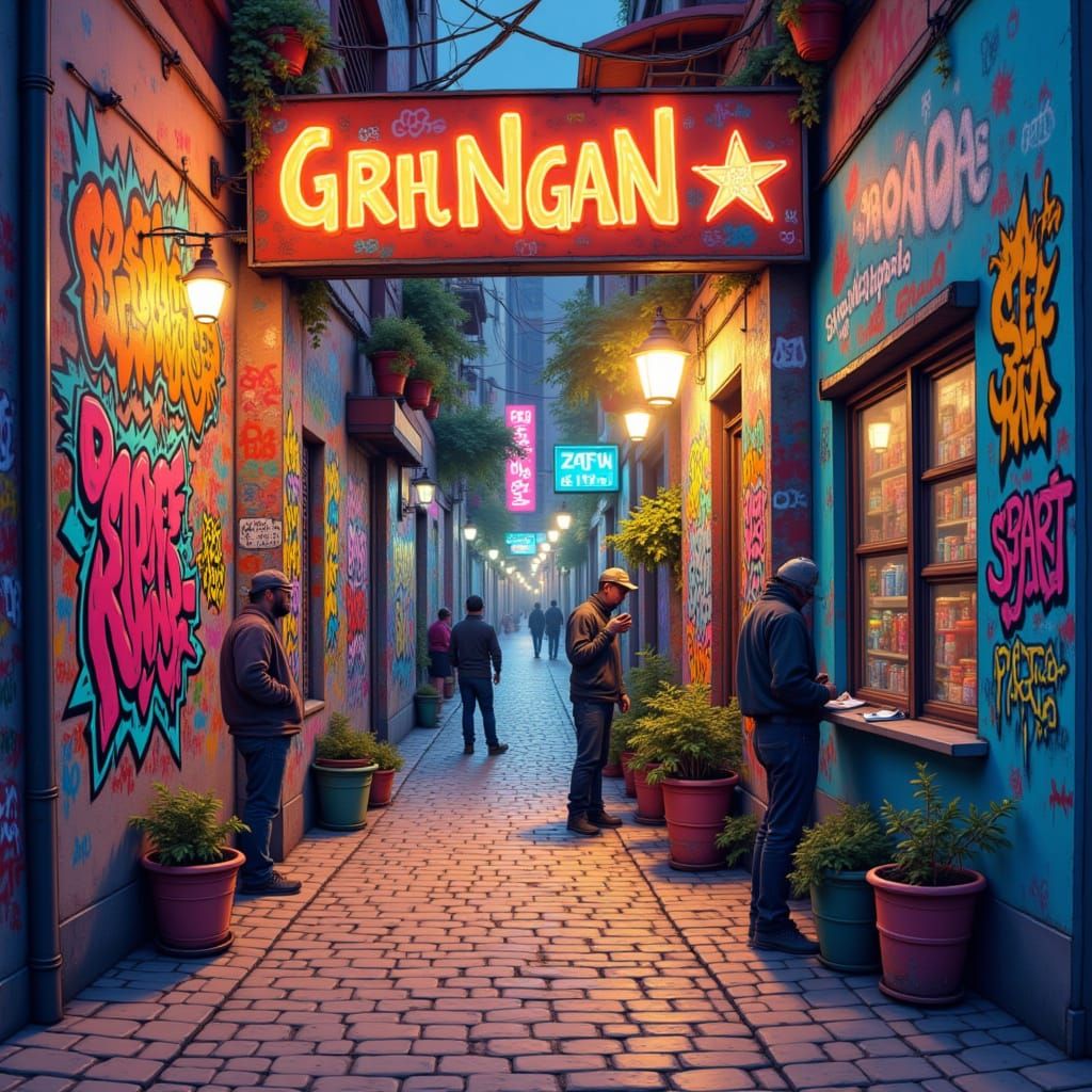 seedy <lora:Street Art:1.0>