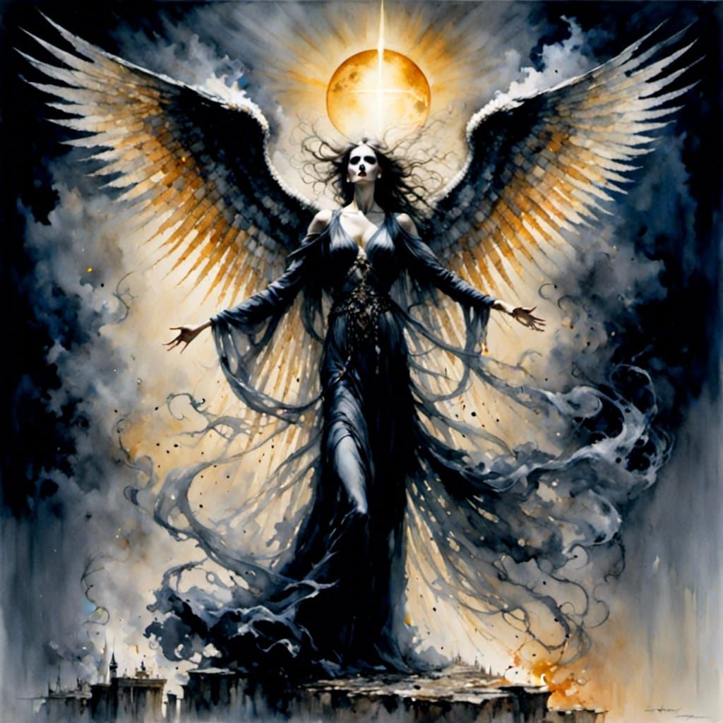 The angel of death <lora:smokedance:1.0> 