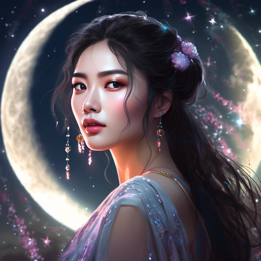 Moonlight Beauty - AI Generated Artwork - NightCafe Creator