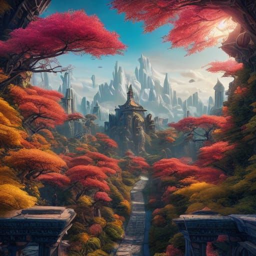 This city is an island in the nature ocean