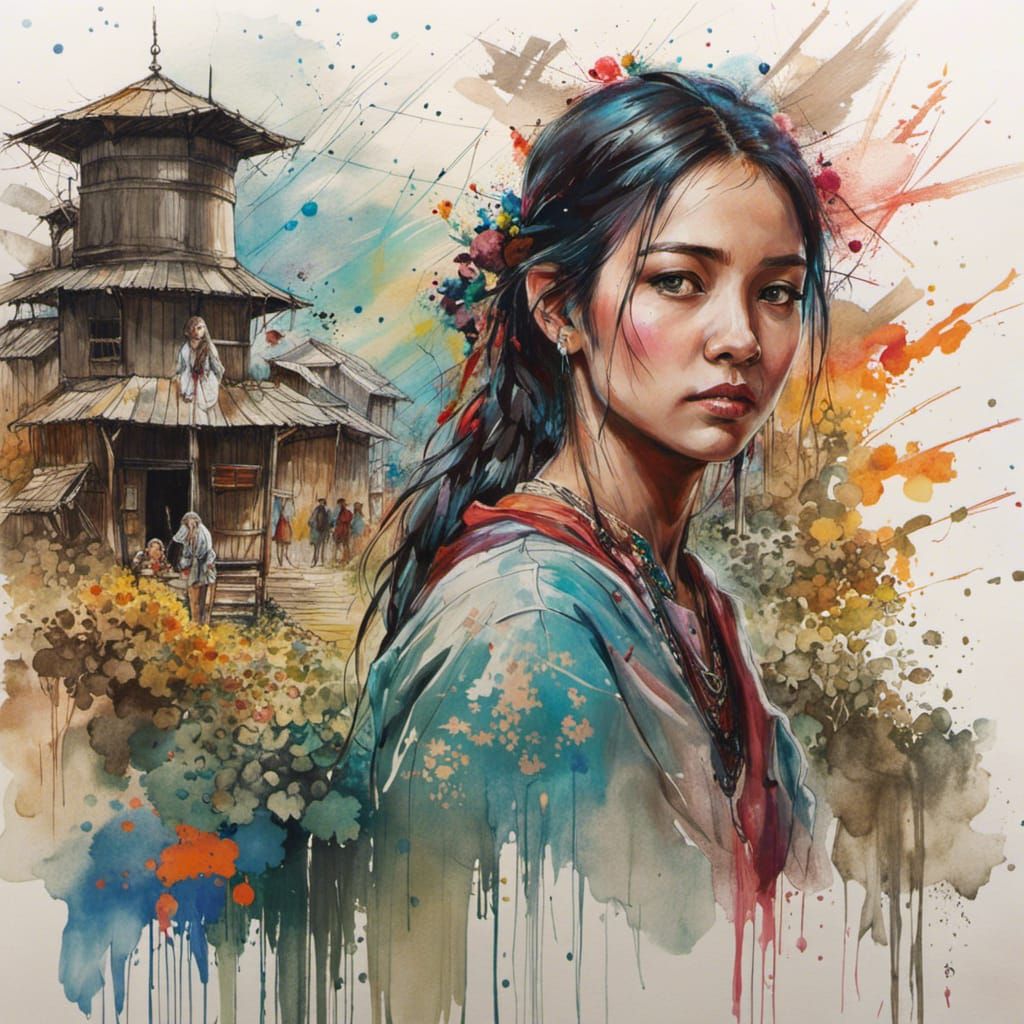 Watercolor Art  by @Kreative-eye