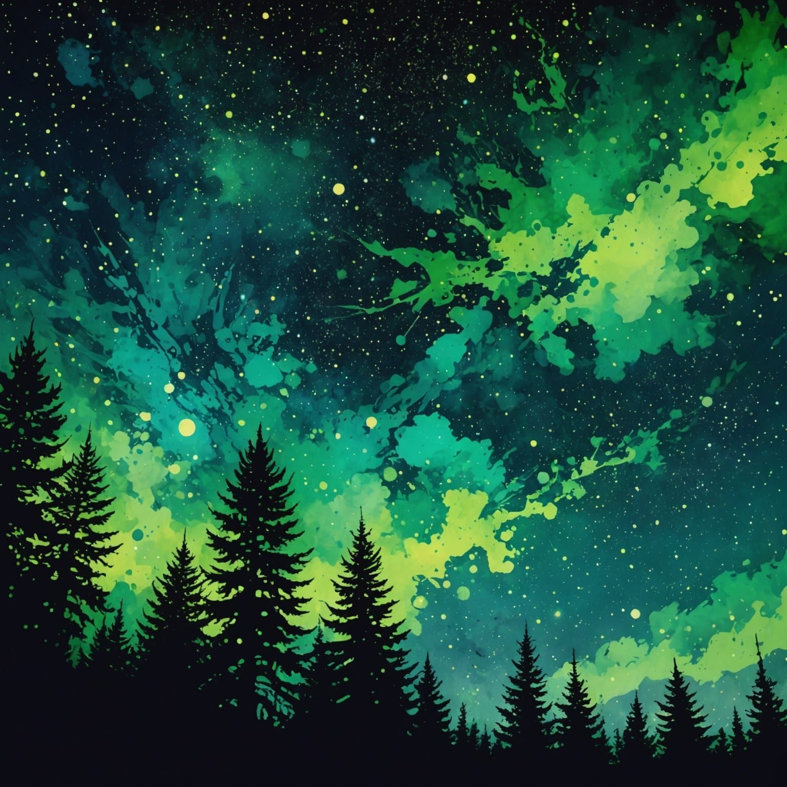 Starry night sky  by @CaliCub