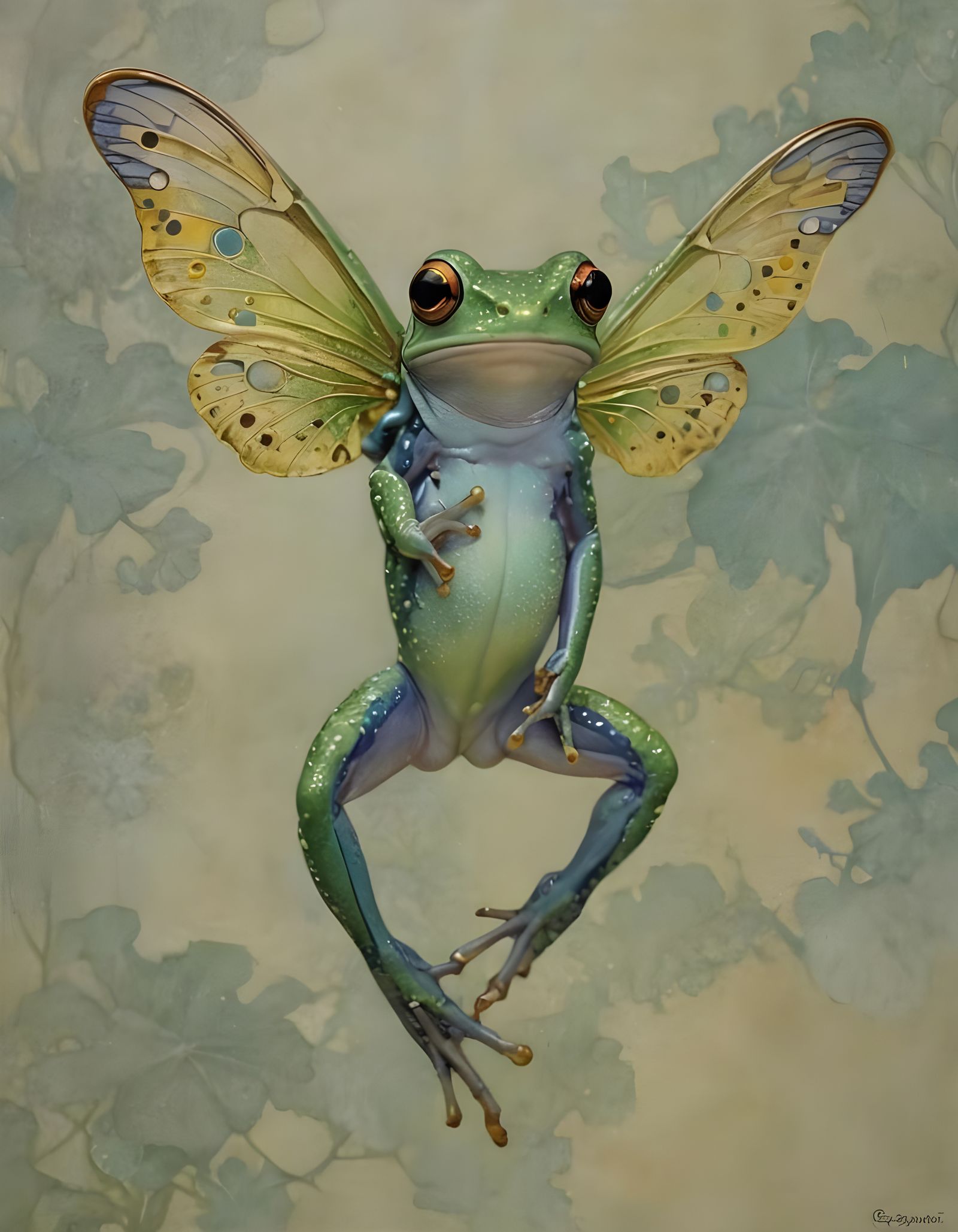 🧚🐸fantastical fairy frog🐸🧚  by @Cushla