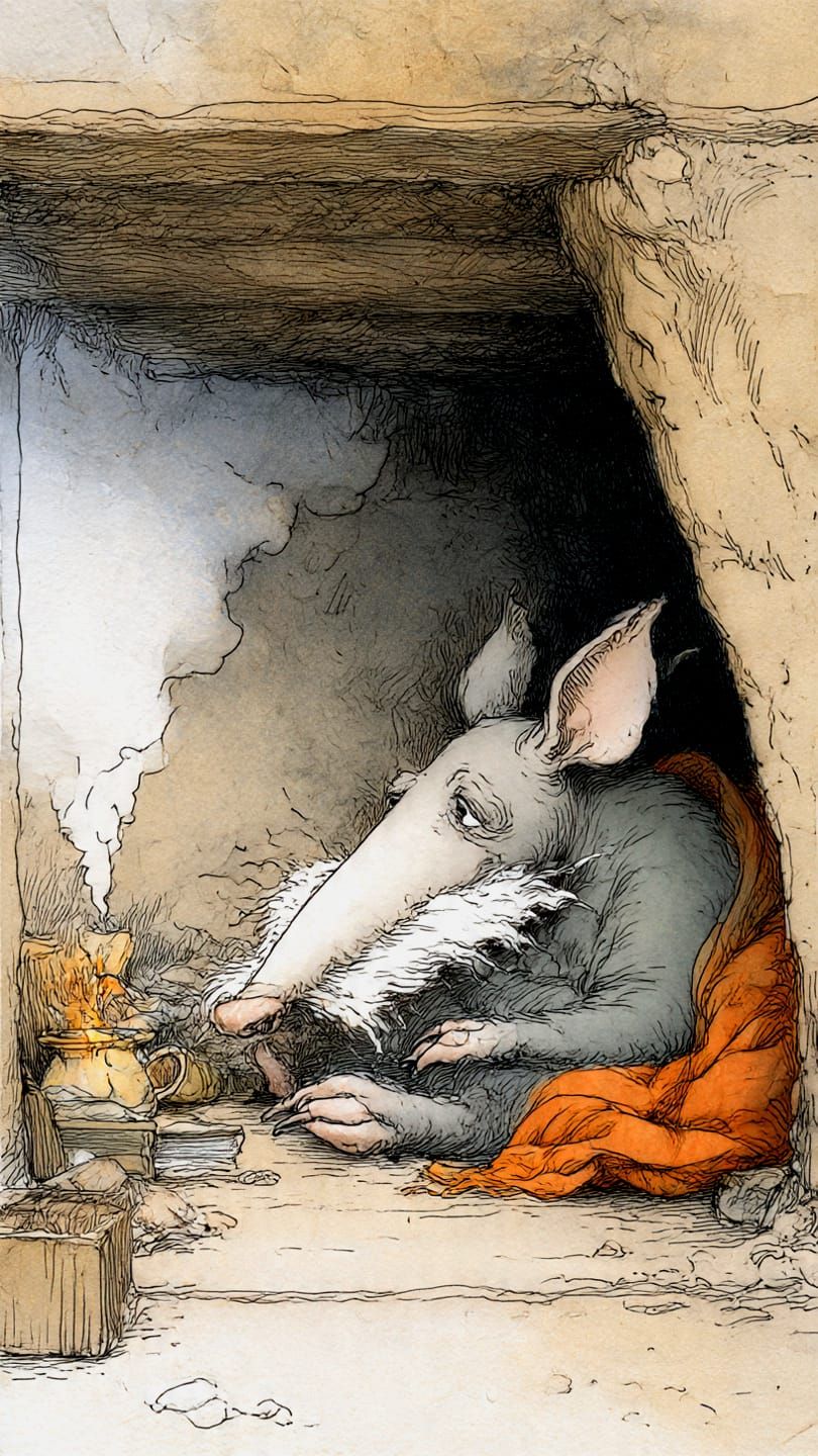 Aardvark sleeping 🐹 03