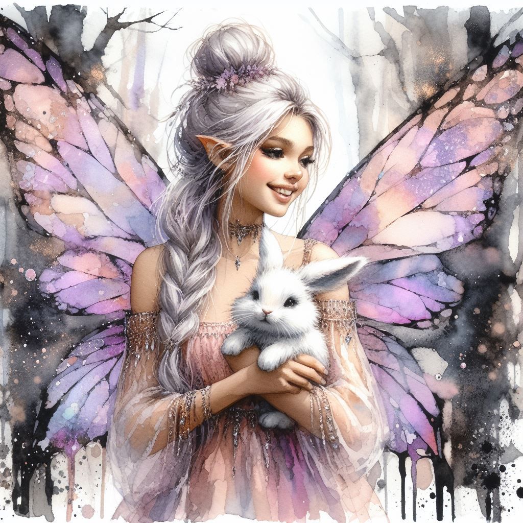 Just a Fairy with her Bunny