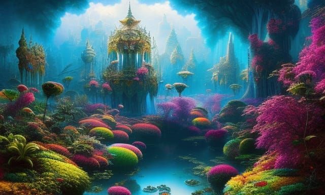 mystical place - AI Generated Artwork - NightCafe Creator