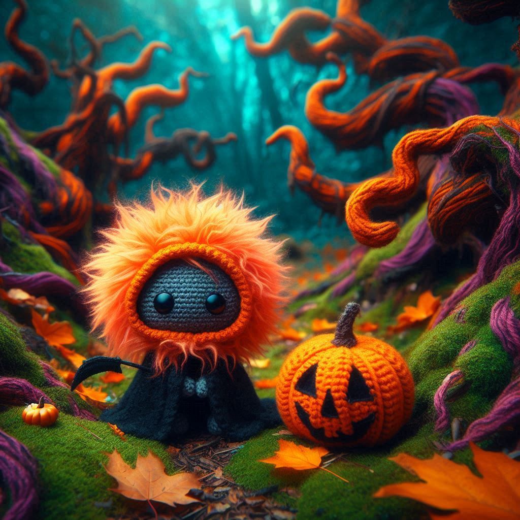 Reapin' Halloween Pumpkin Crochet