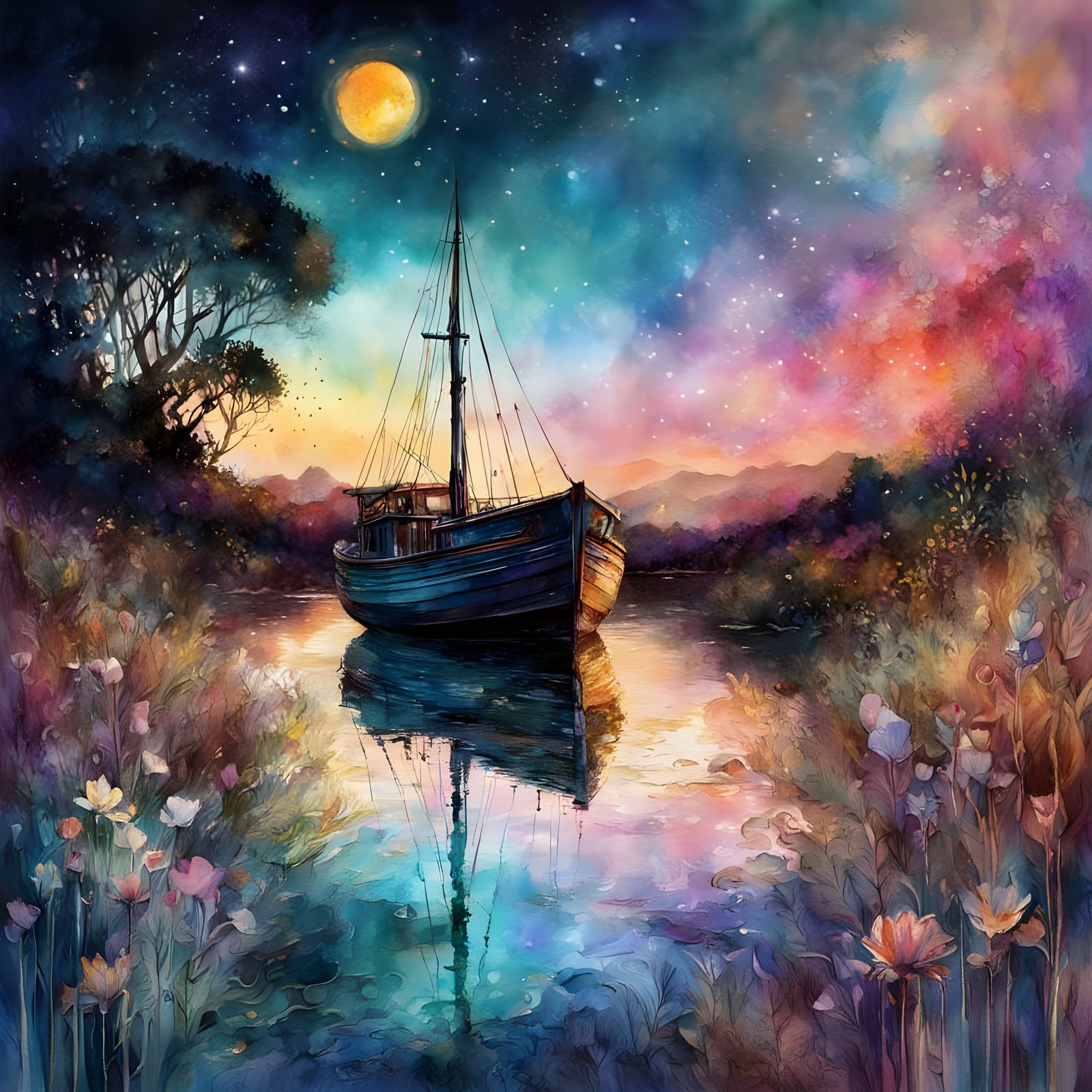 Peaceful Night  by @Gnuhenge