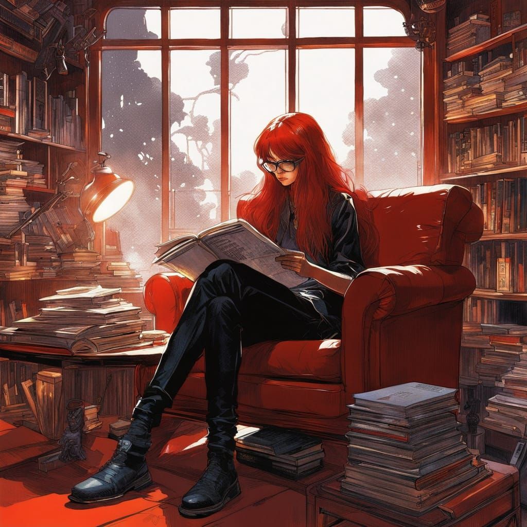 Reading Nook  by @Shlucky