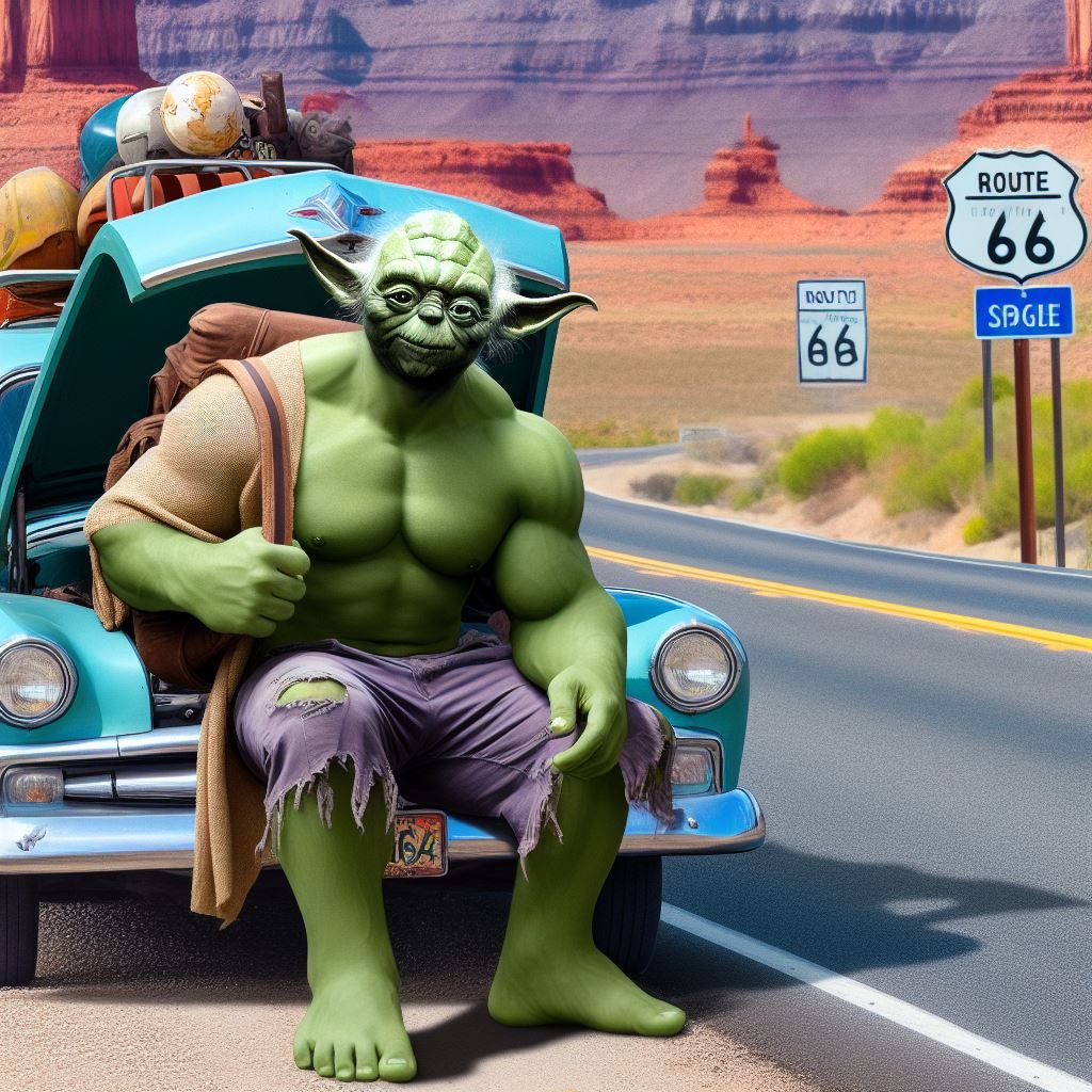 Getting my kicks, I am