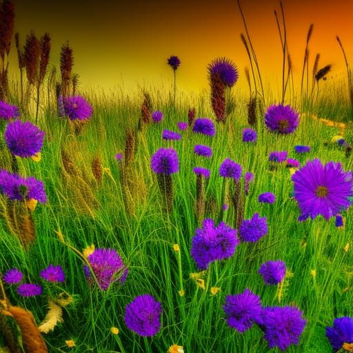 Beautiful flower meadow