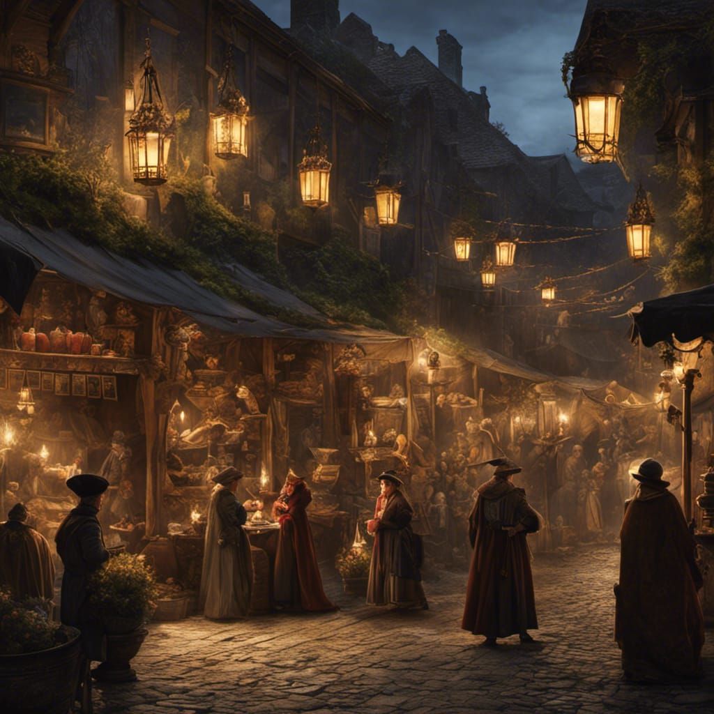 Market in London, 18th century  by @Metamorphosis Extreme