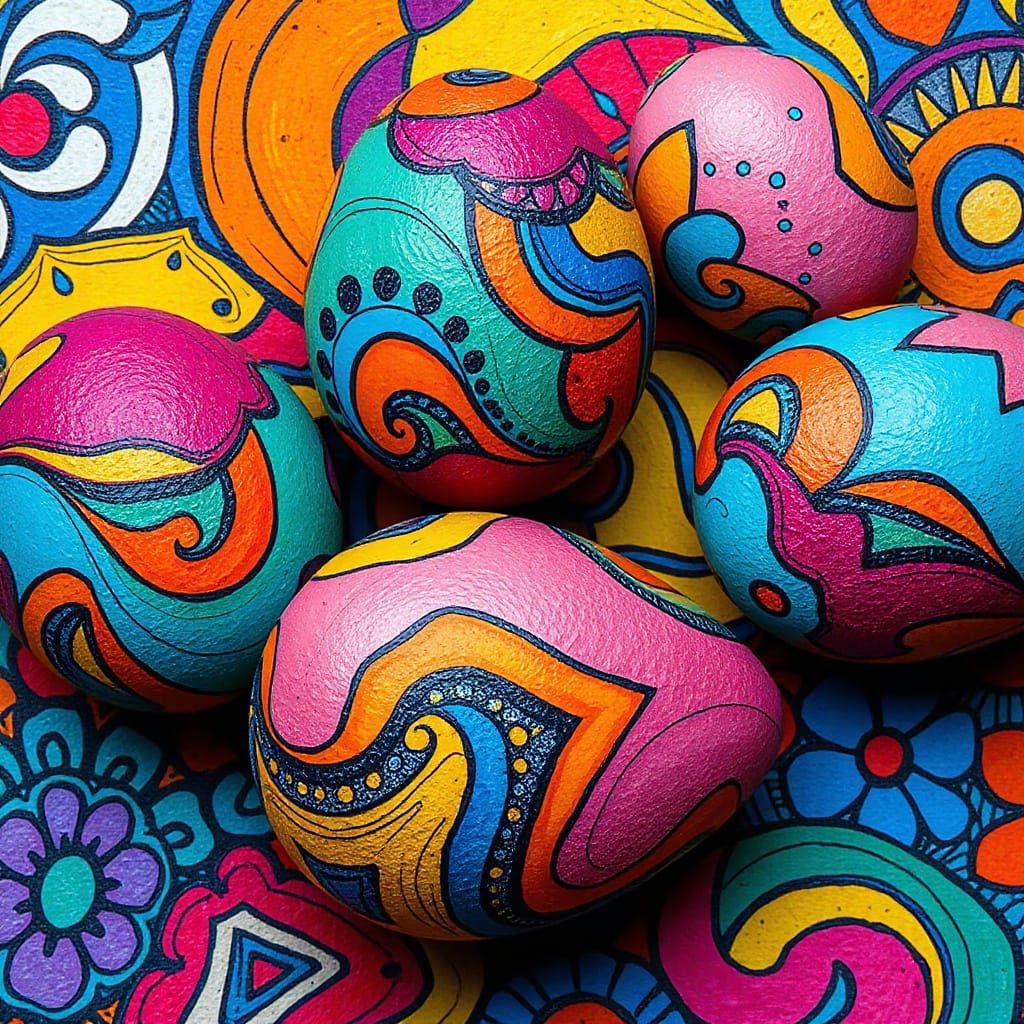Abstract Eggs  by @BlueMoon