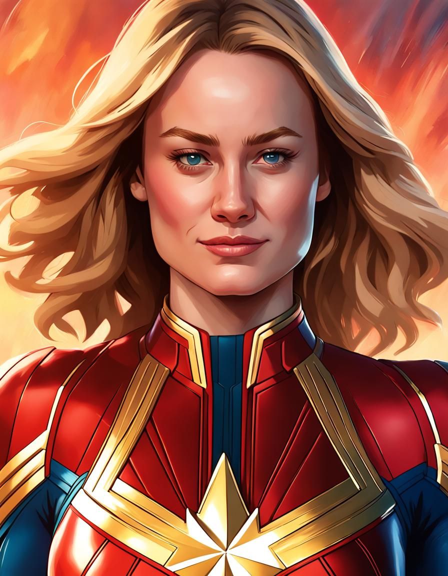 Captain Marvel 💫 - AI Generated Artwork - NightCafe Creator