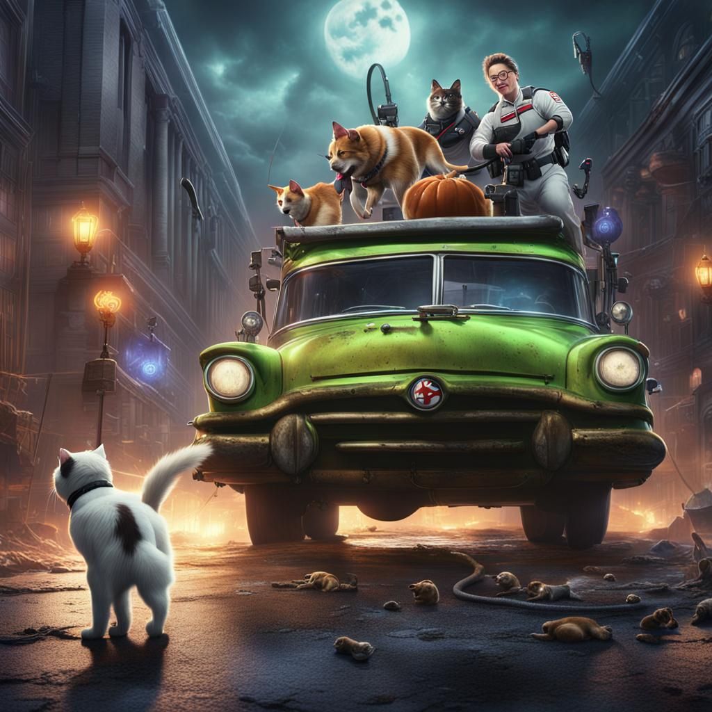 Cats and dogs join the ghostbusters