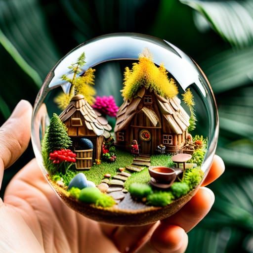 Miniature Gnome Village  by @Sassy Cassie