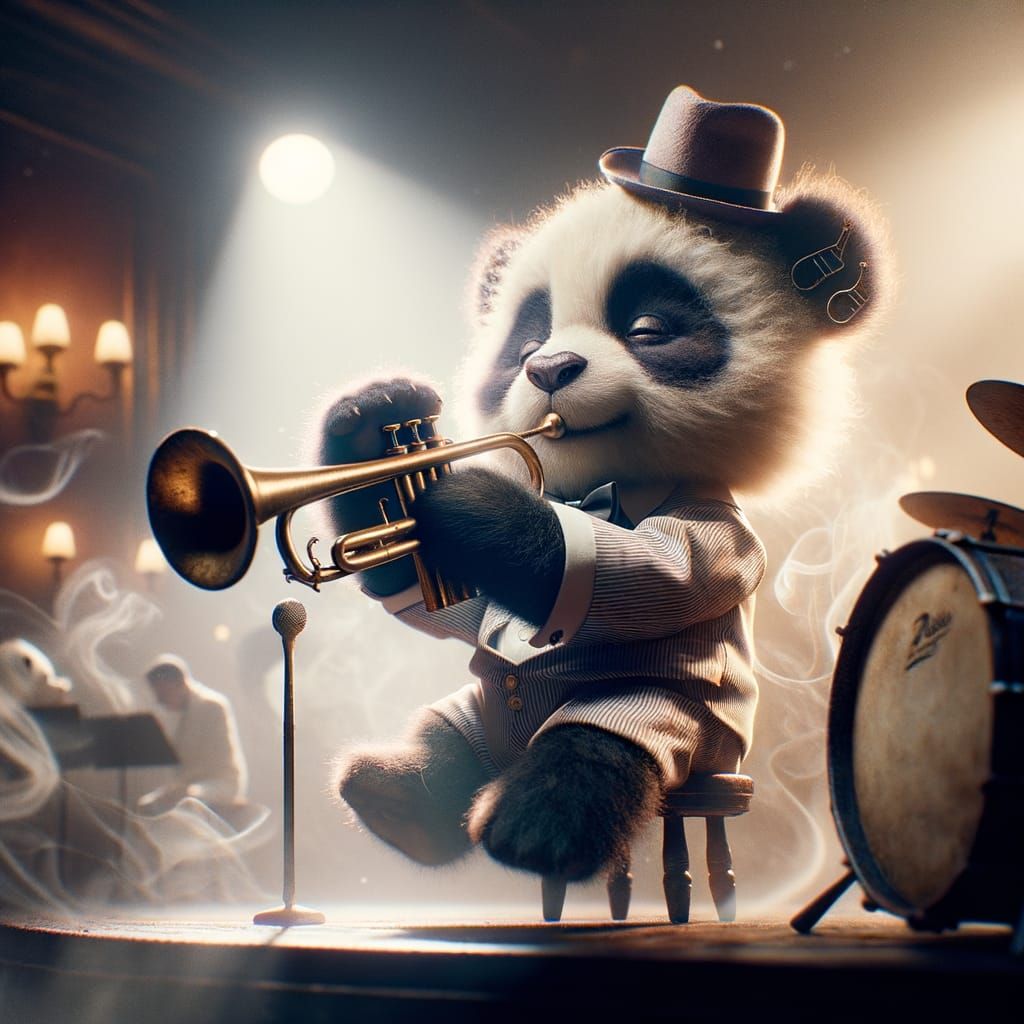 Panda's Jazzy Nights  by @PROBABLYNOTHING