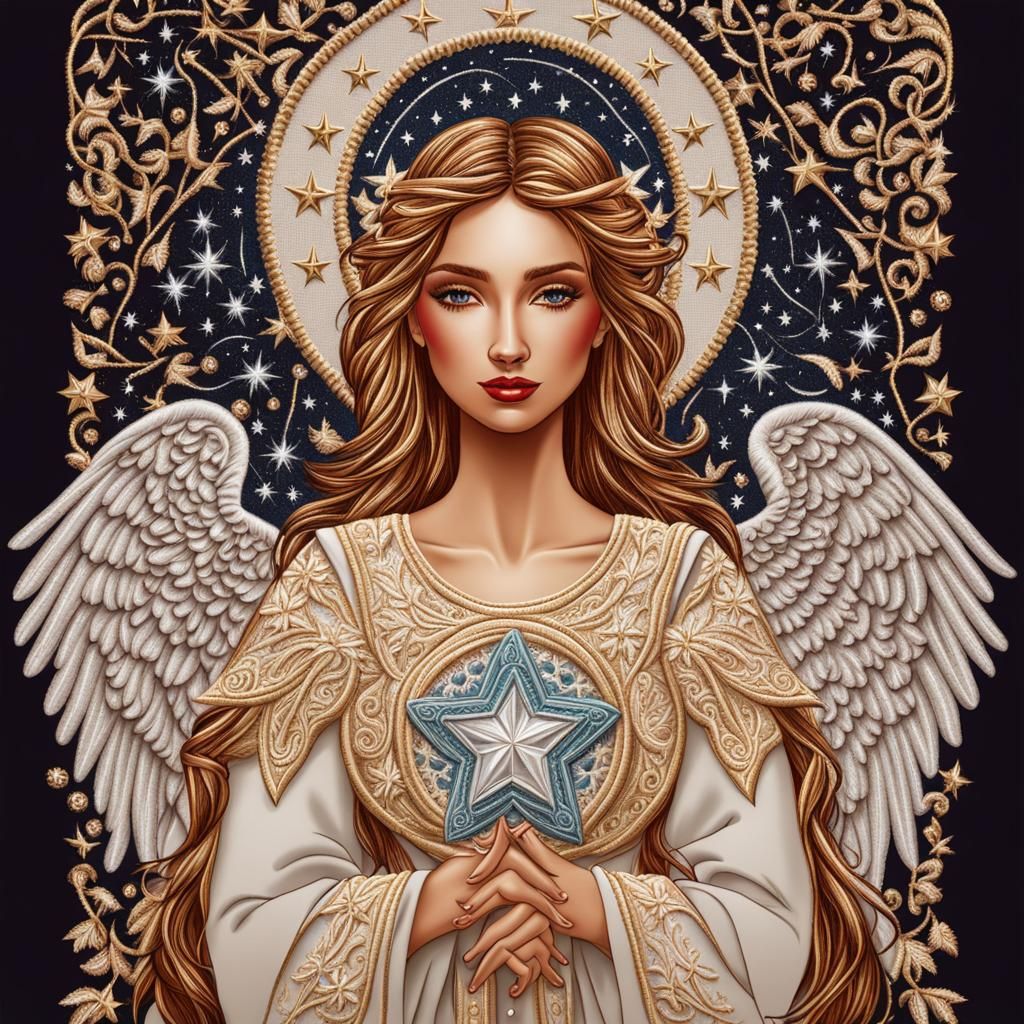 Star and angel - AI Generated Artwork - NightCafe Creator