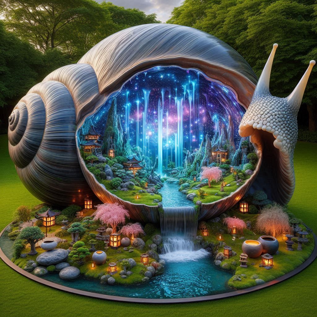 Zen Garden in Snail Shell
