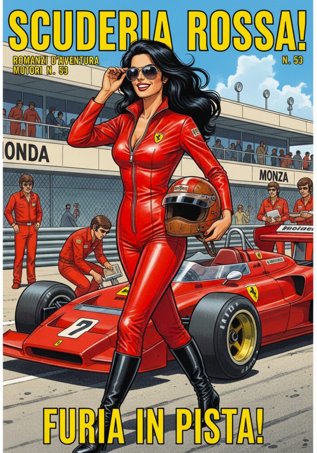 Beautiful Ferrari F1 Fan Fumetto cover: "Furia in pista" (Fu...