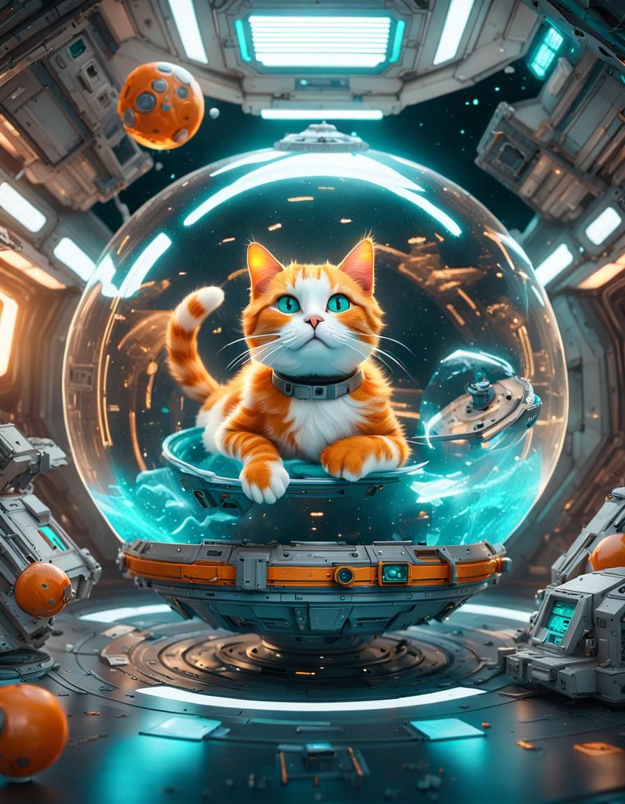 Catnap on the Spaceship  by @Answer42