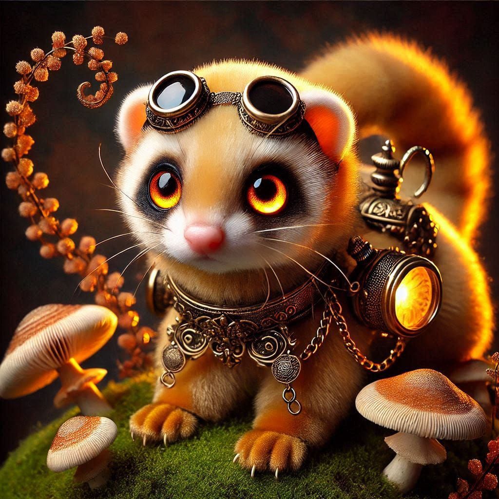 Steampunk ferret
