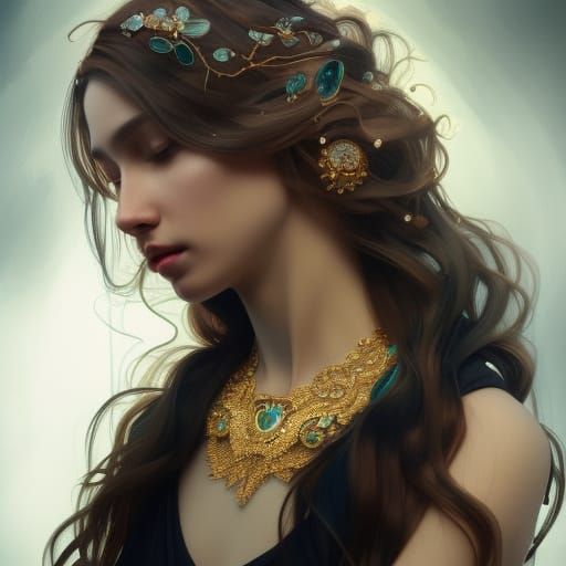 More beautiful than the jewelry she wears