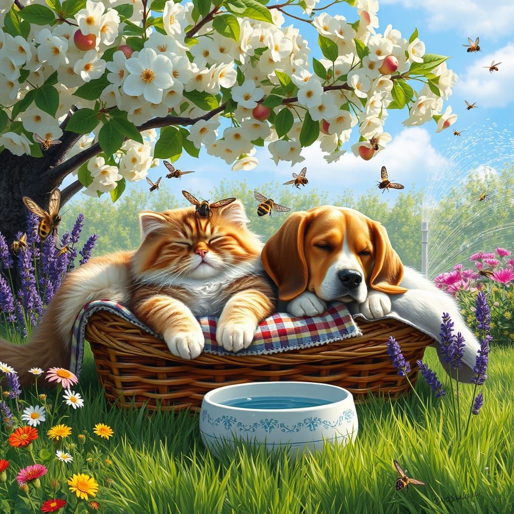 Garden Sanctuary Siesta  by @Alexandra