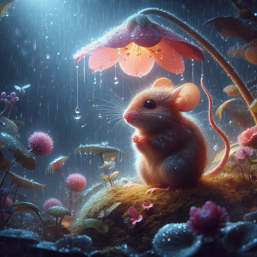 Hiding from the rain