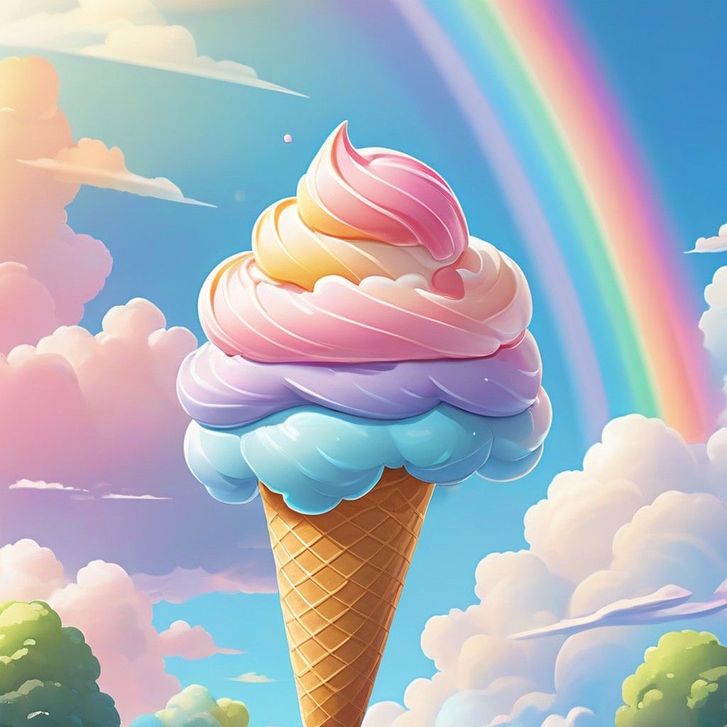 Rainbow Ice Cream🍦
