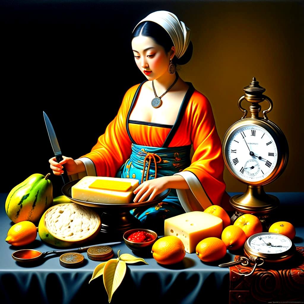 Surreal Spanish Lady in Retro Haute Couture