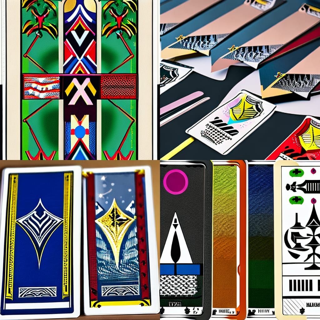 a single Tarot card AI Generated Artwork NightCafe Creator